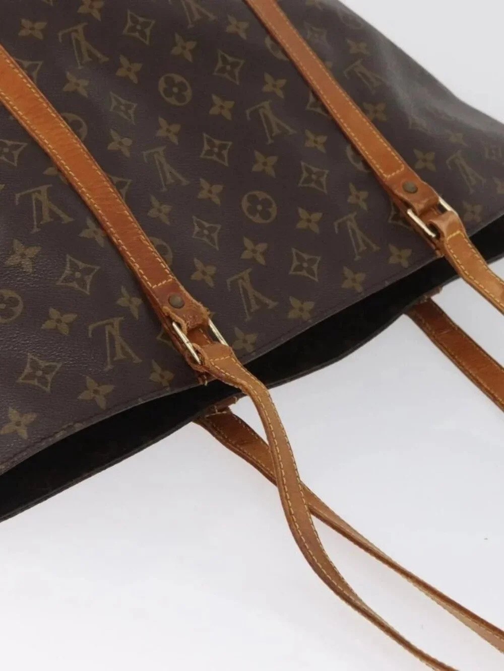 LOUIS VUITTON Monogram Sac Shopping Tote Bag M51108 LV Auth LNZ798